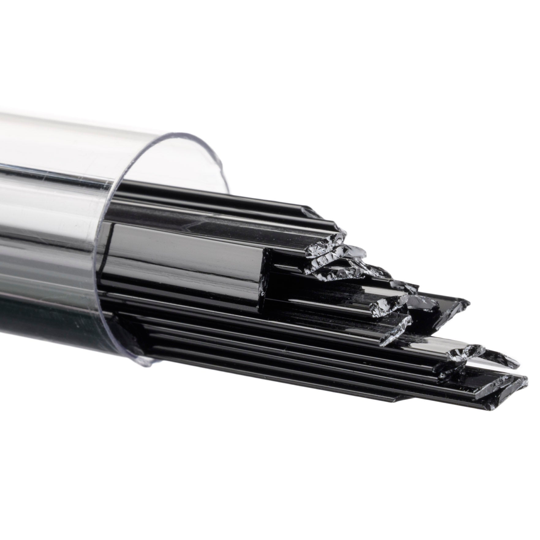 0100-0401 Black Opalescent Ribbons Tube