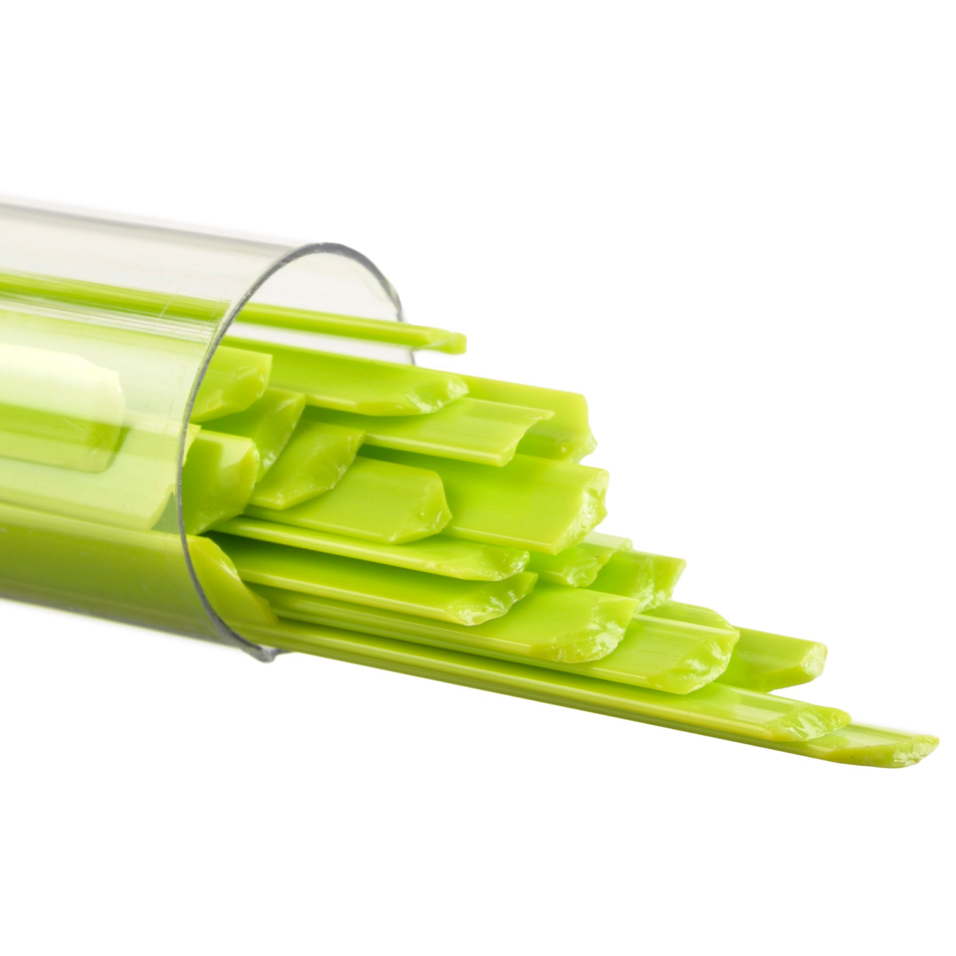 0126-0401 Spring Green Opalescent Ribbons Tube