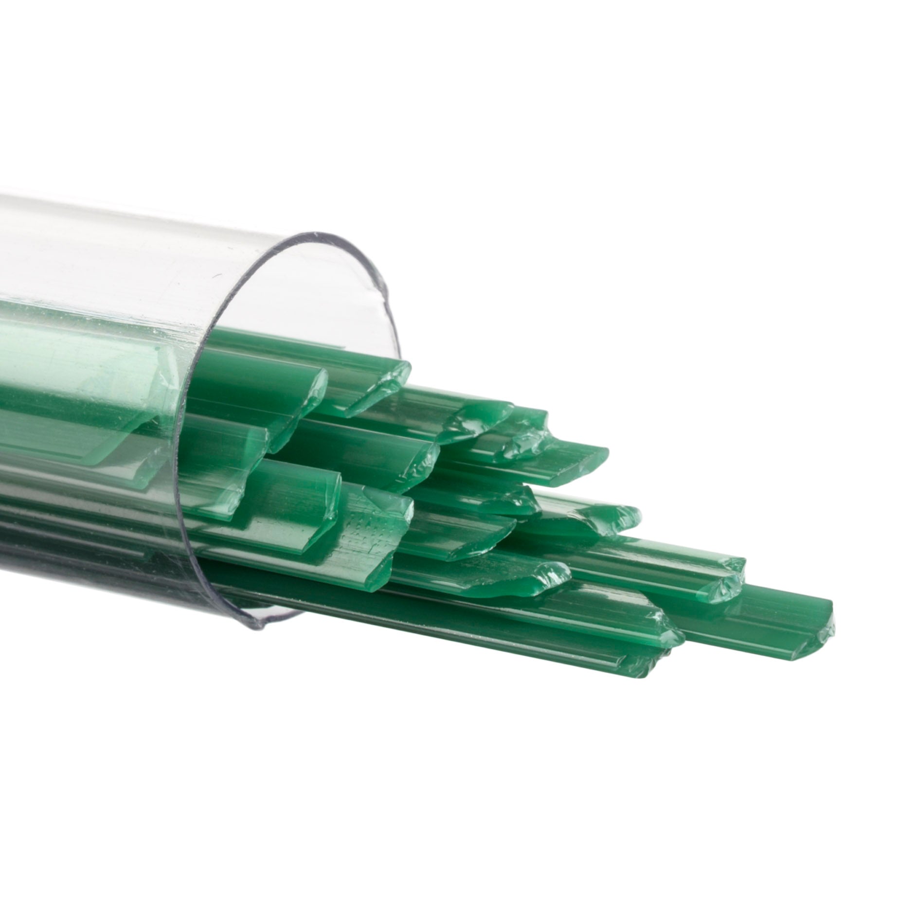 0145-0401 Jade Green Opalescent Ribbons Tube