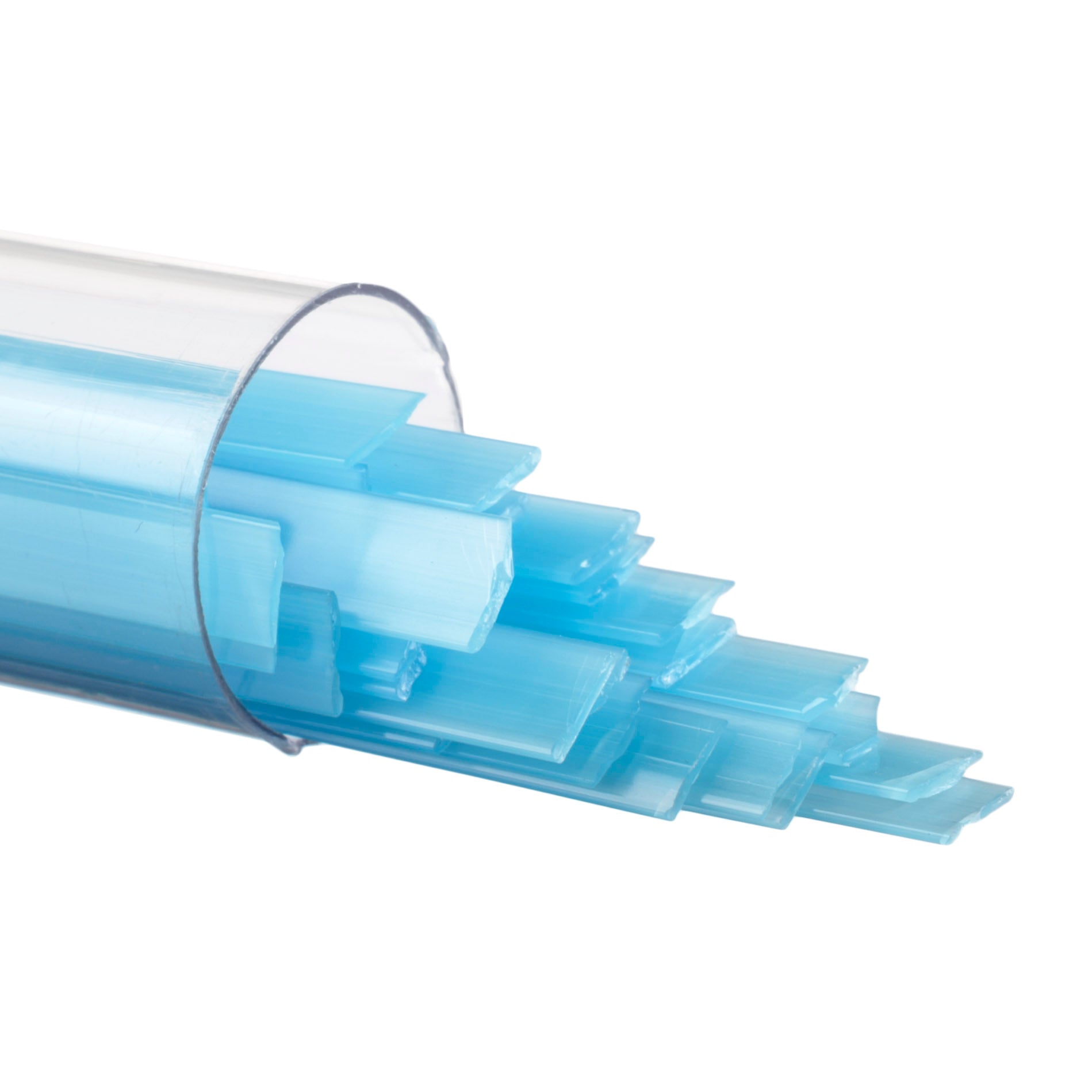 0216-0401 Light Cyan Opalescent Ribbons Tube