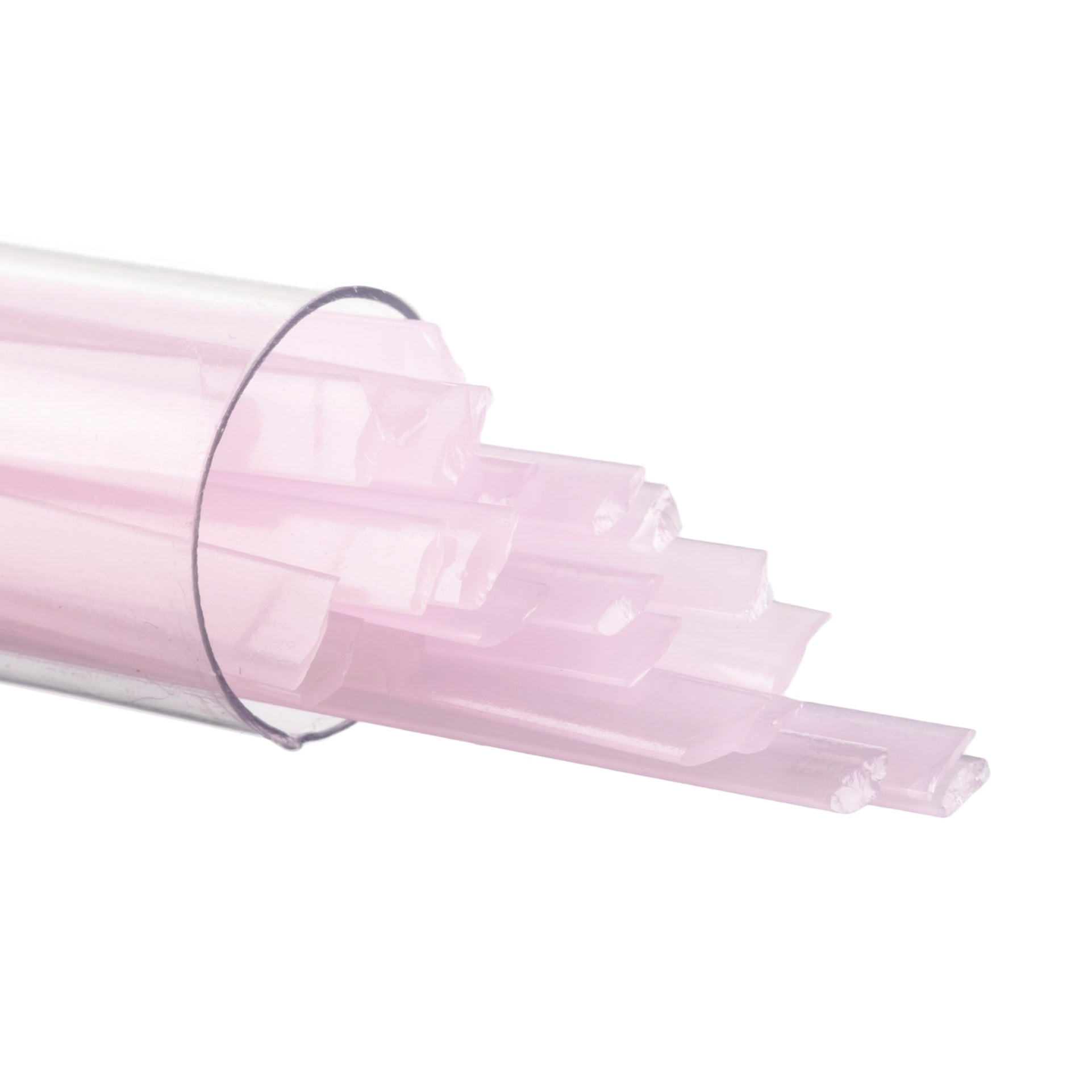 0421-0401 Petal Pink Opalescent Ribbons Tube