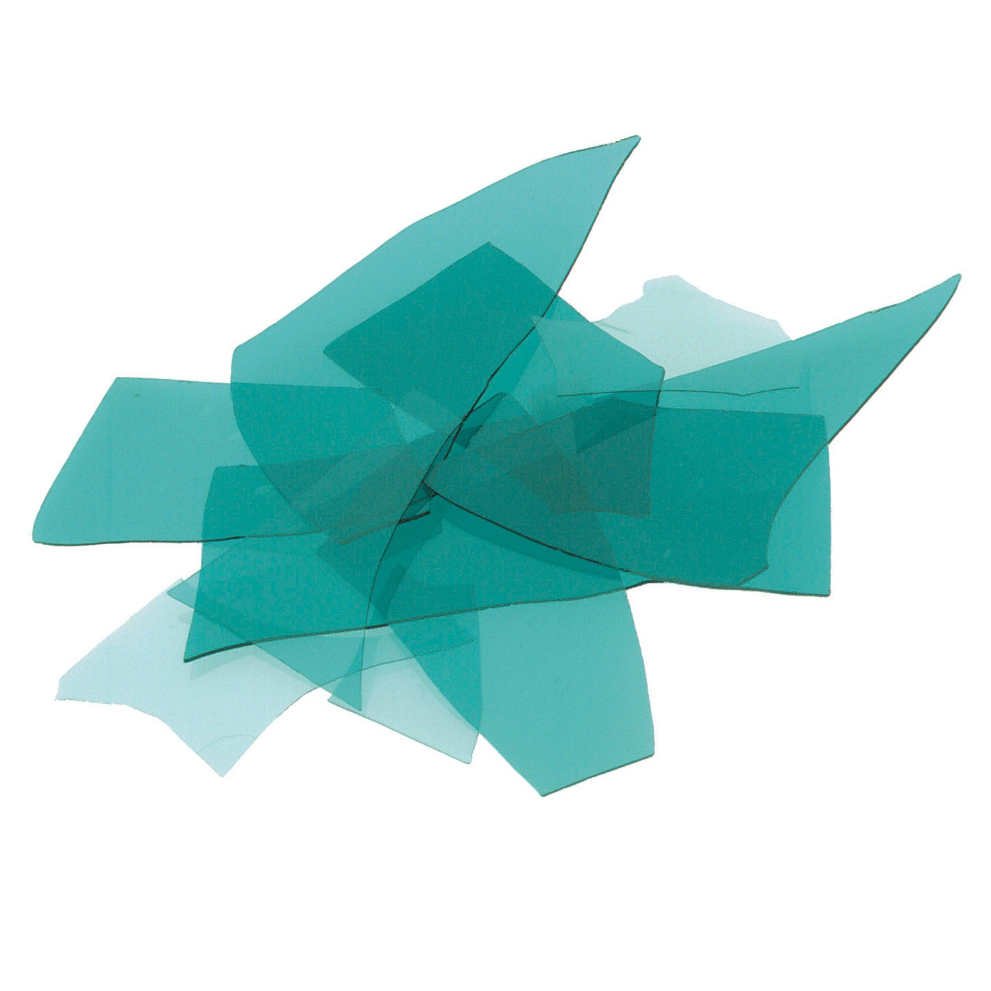 1108-04 Aquamarine Blue Transparent Confetti