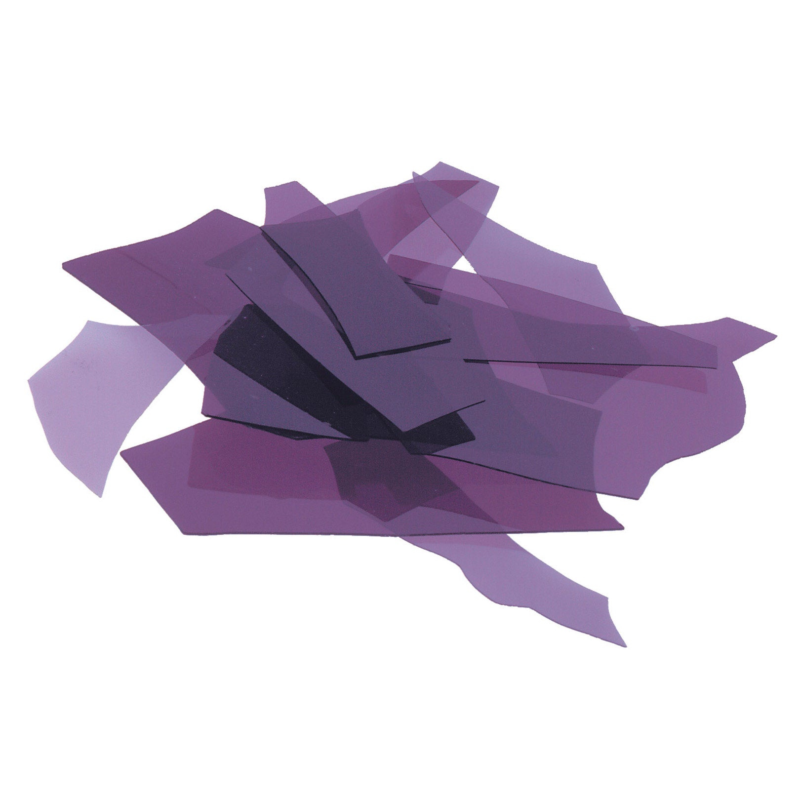 1128-04 Deep Royal Purple Transparent Confetti