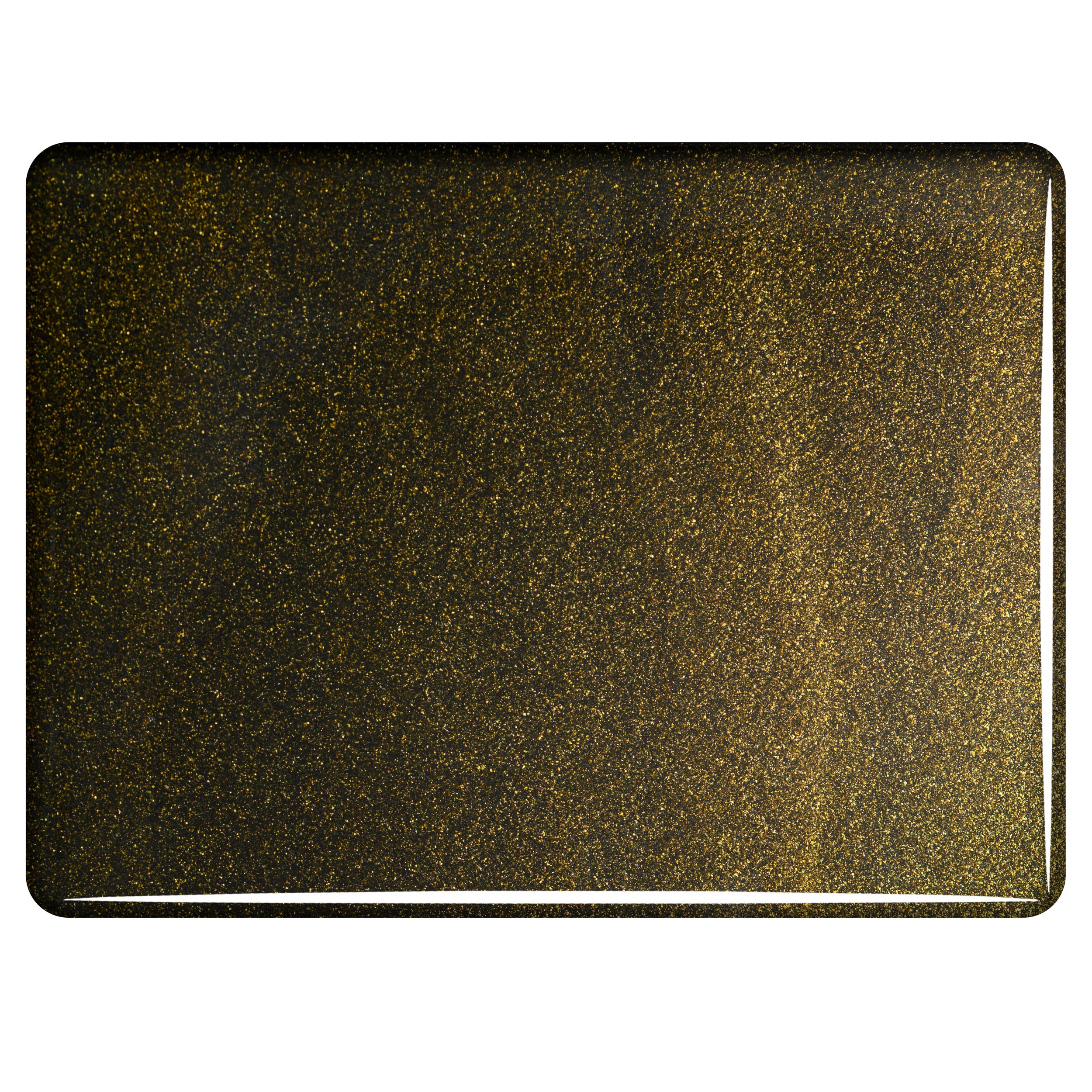 Aventurine bronze Bullseye Glass Co Sheet, Fused