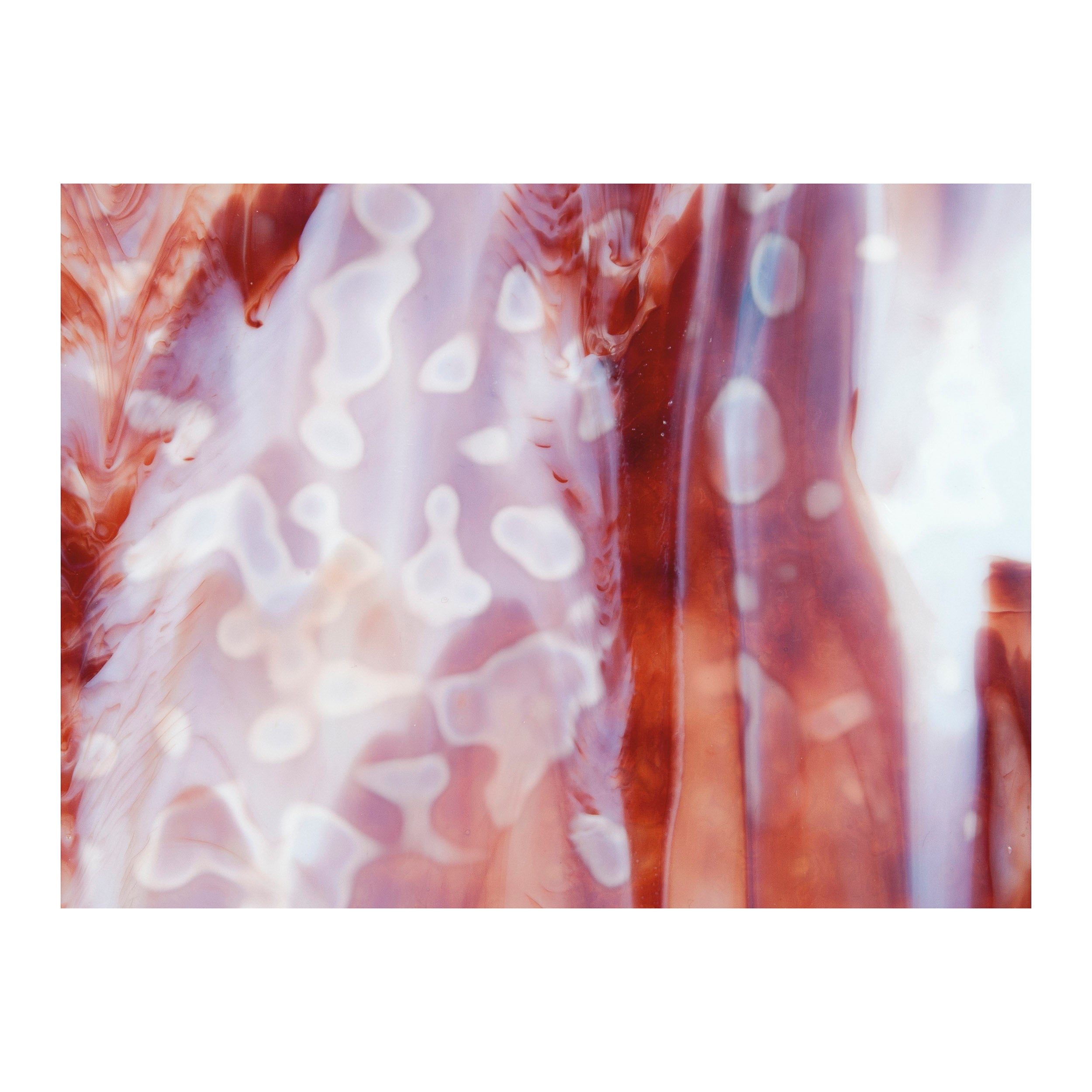 6231-00 White, Burgundy Mottle Nonfusible Sheet