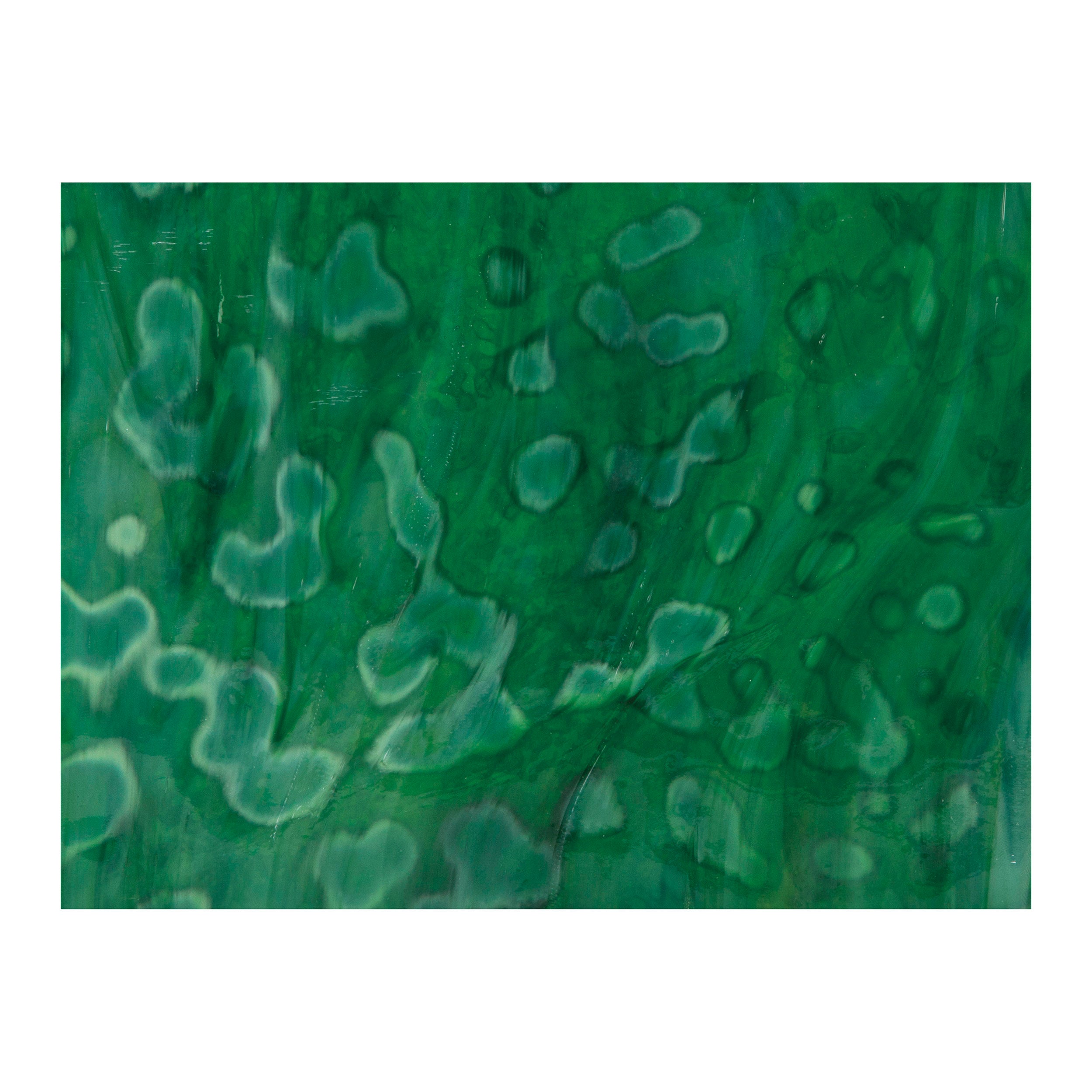6247-00 Medium Leaf, Emerald Green Mottle Nonfusible Sheet