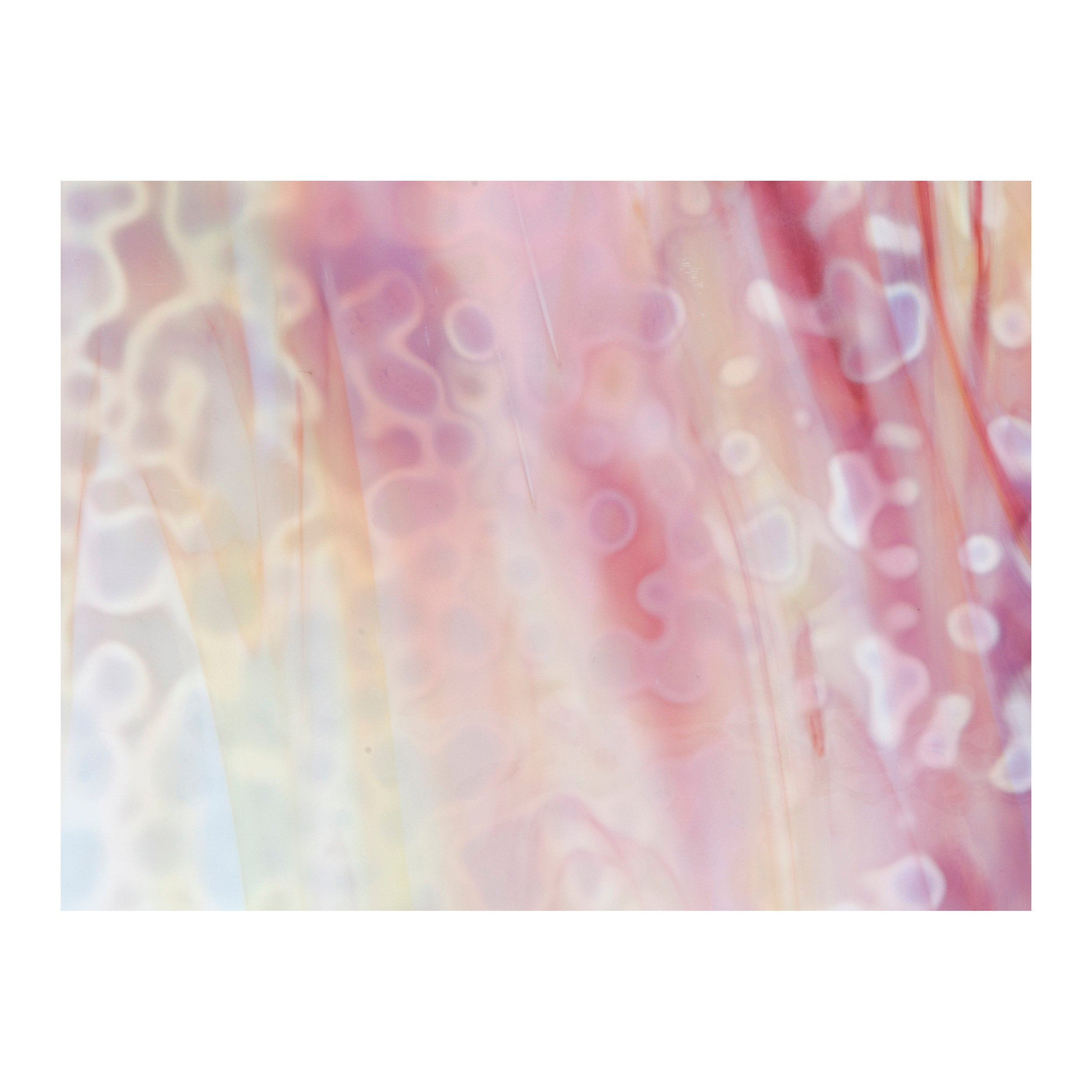 6323-00 Lemon Yellow, White, Gold Pink Opalescent Mottle Nonfusible Sheet