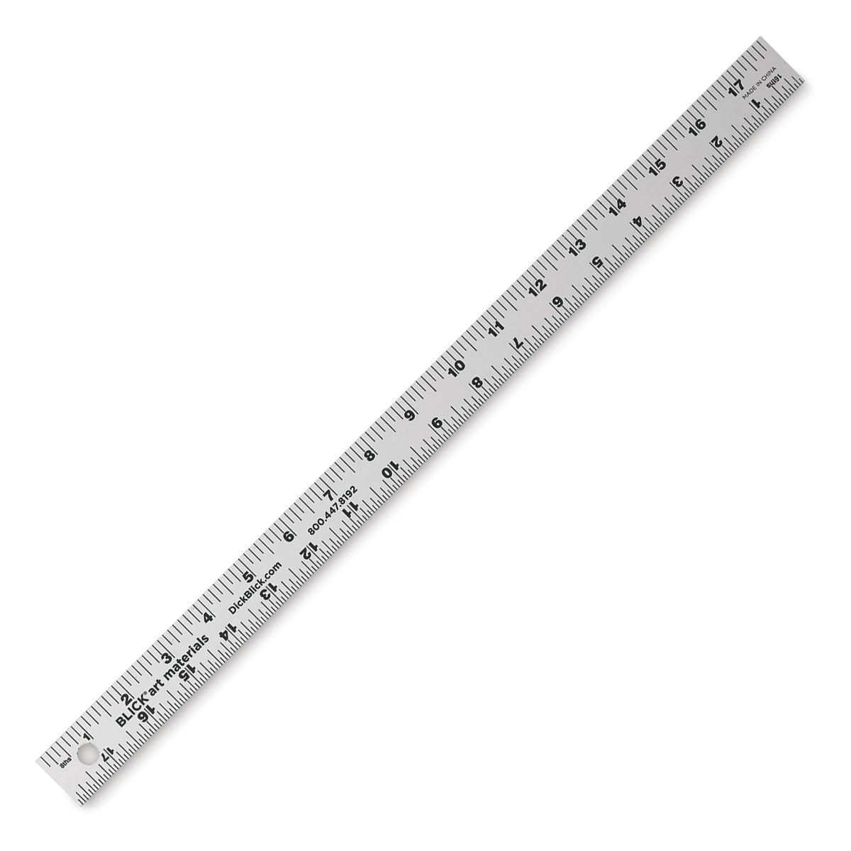 18" Aluminum Rubber Back Ruler
