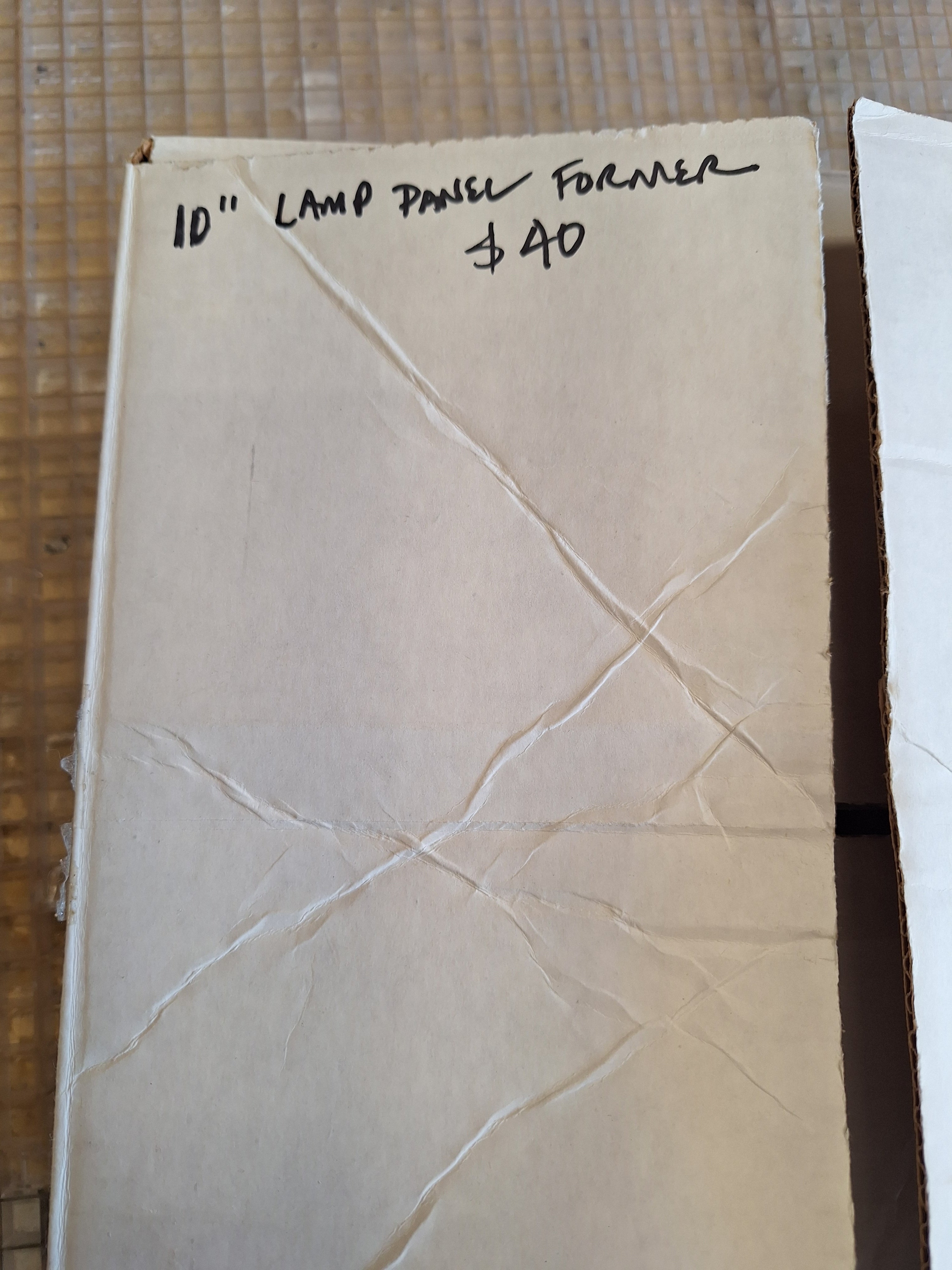 10" Lamp Panel Former Mold (Used)