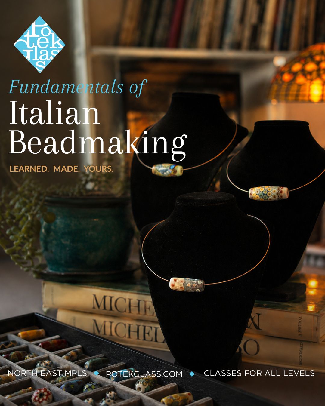 Fundamentals of Italian Beadmaking (S1) | Thursdays, July 9-30