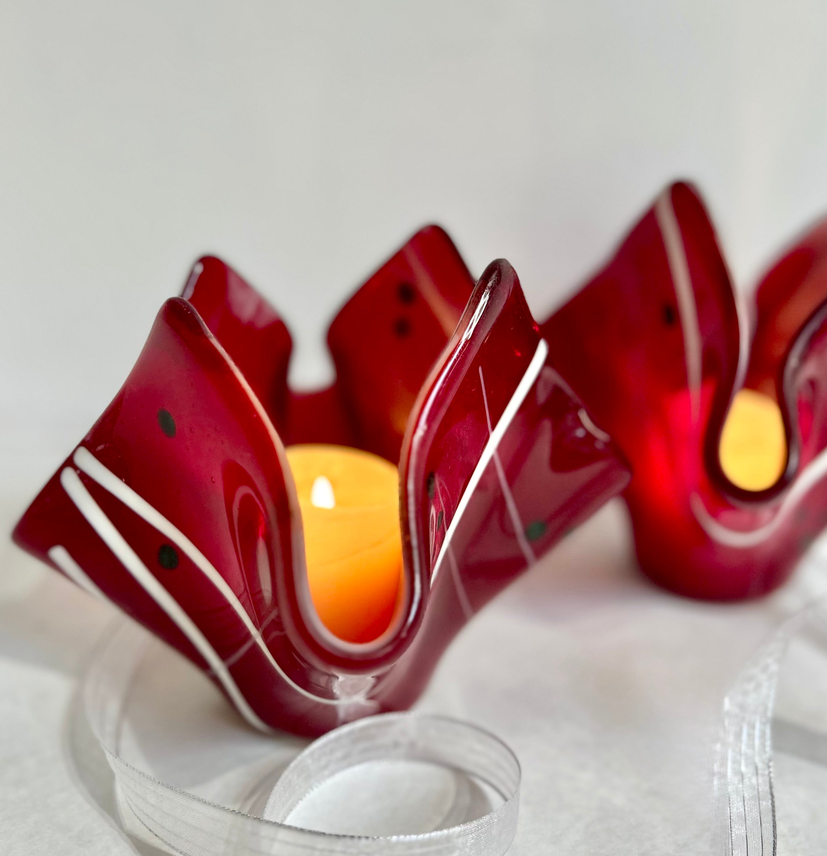 Fused Glass Candle Holders | Thursday. Dec. 4