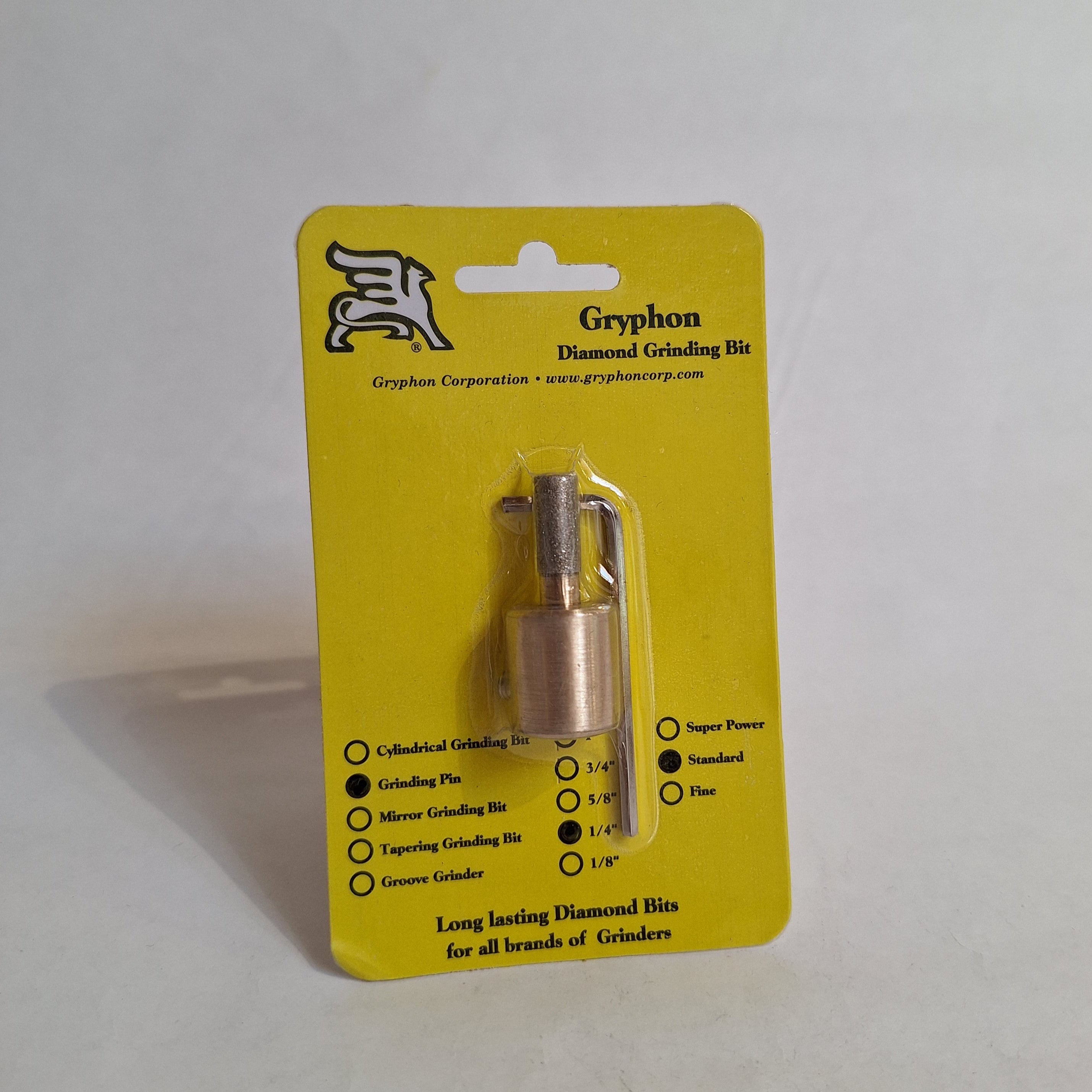 Standard Grinder Bit 1/4" Gryphon