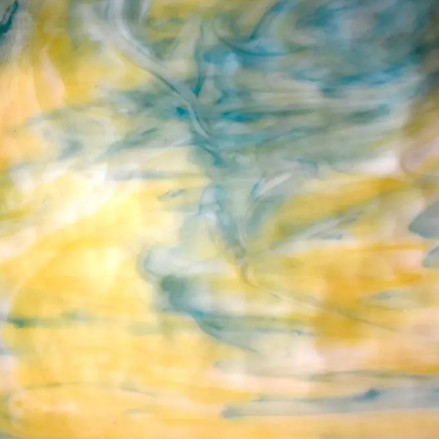 WIVM178 Amber, Sky Blue Victorian Mottle