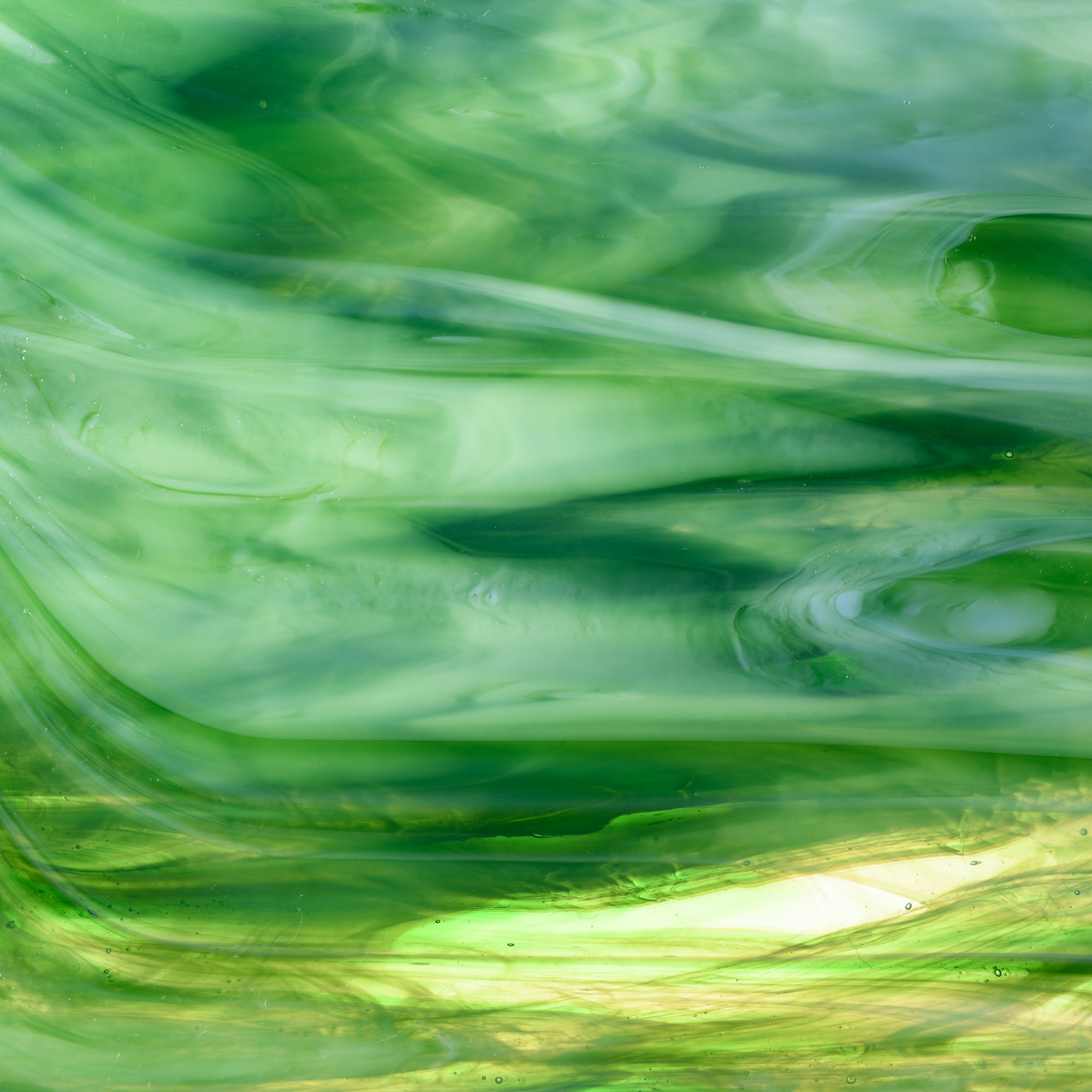 WO101 Dark Green Opal, Crystal Wispy