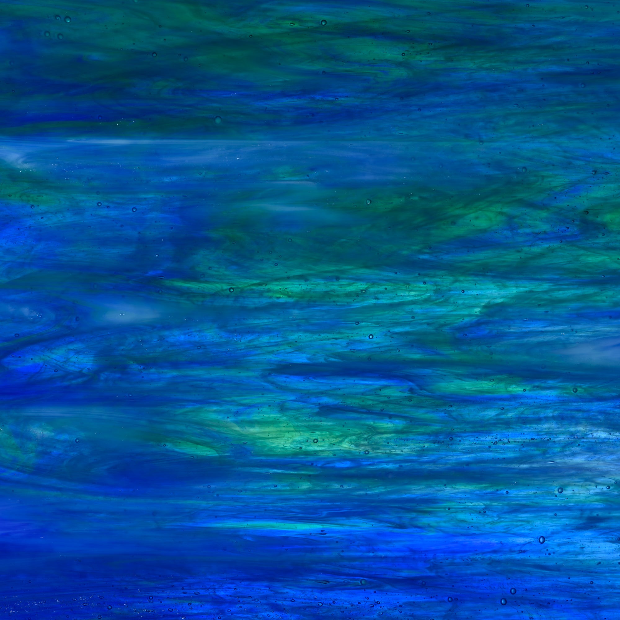 WO197 Dark Blue, Medium Green Wispy Opal