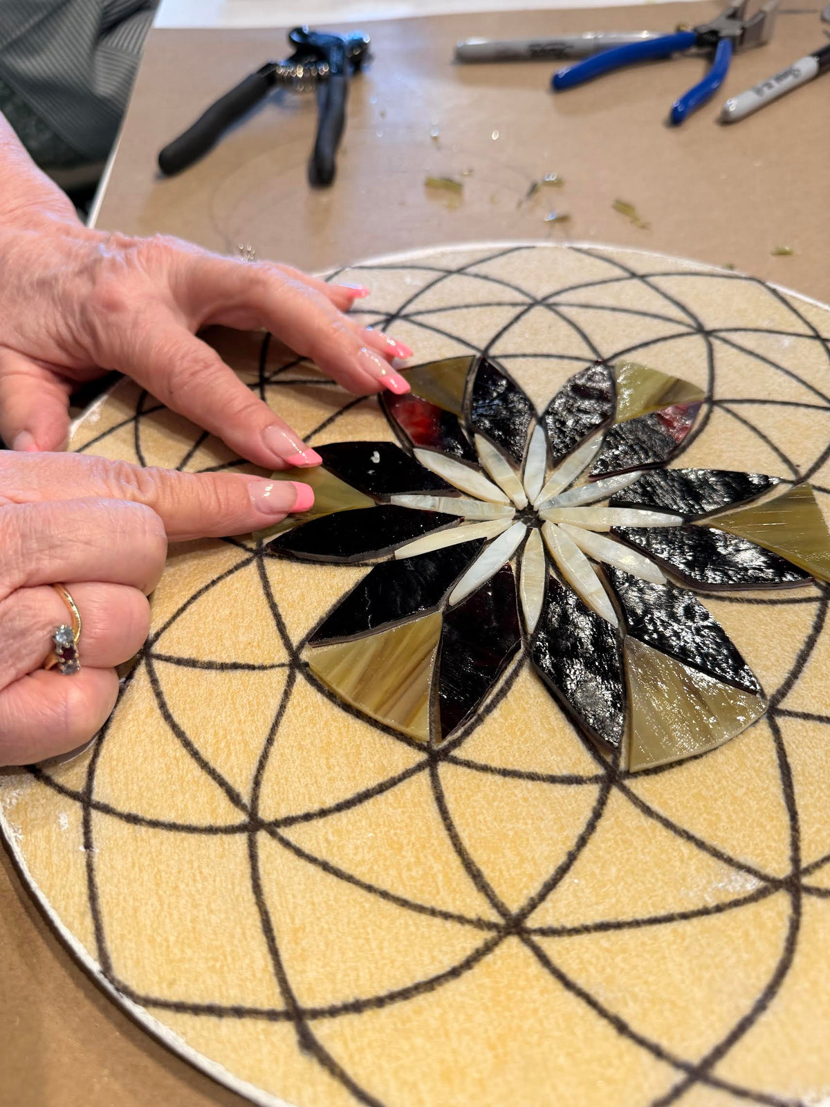 Sacred Geometry Drawing and Mosaic Mandala Class | Thursdays, January 7th - February 4th