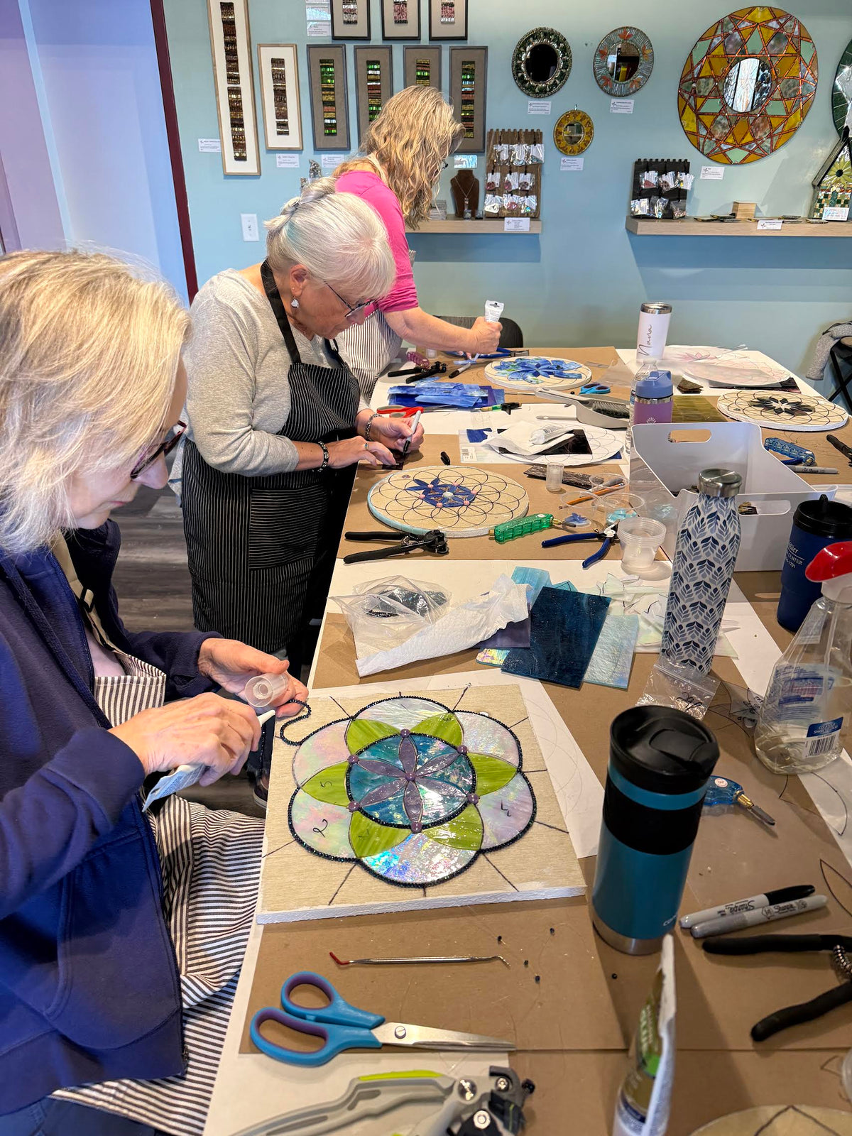 Sacred Geometry Drawing and Mosaic Mandala Class | Thursdays, January 7th - February 4th