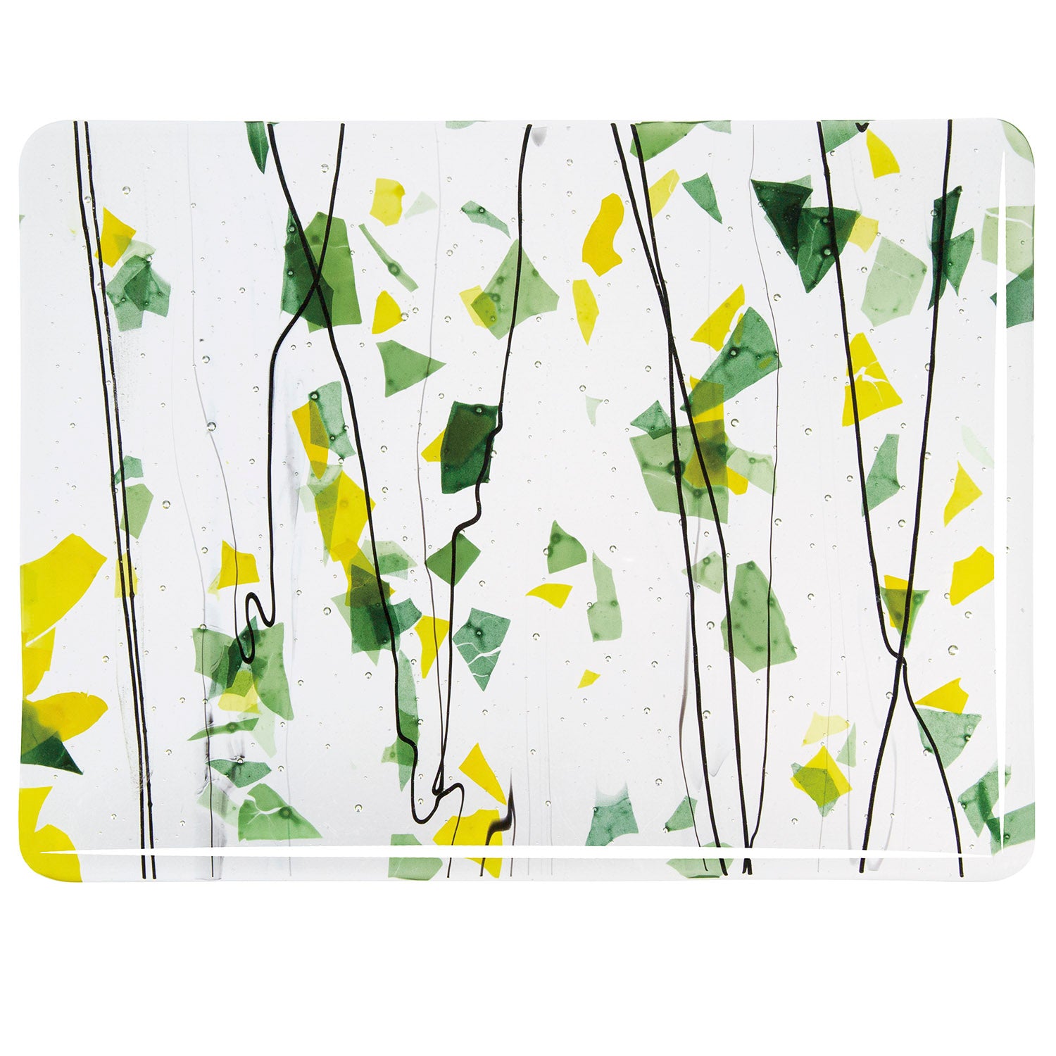 4112-00 Summer Green and Yellow on Clear Sheet