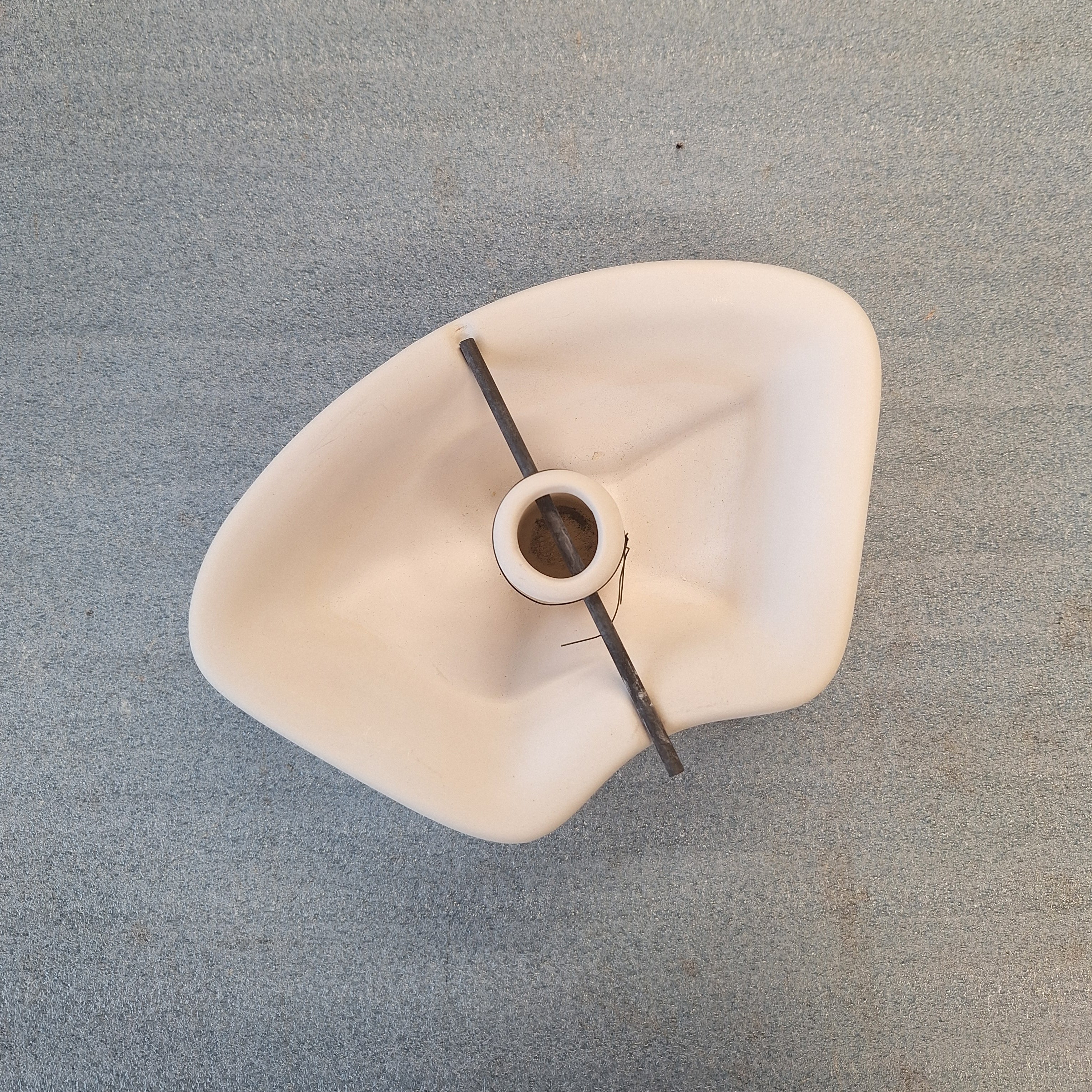 Curved Candle Holder Mold 7 inch (Used)