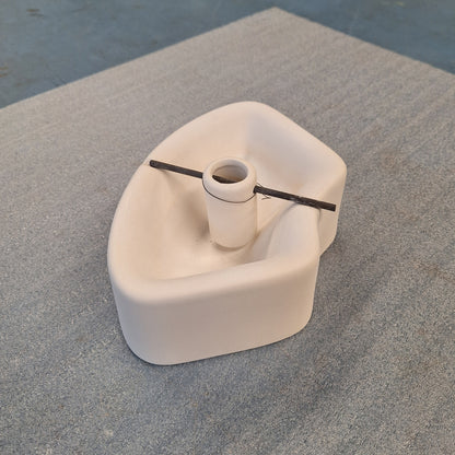 Curved Candle Holder Mold 7 inch (Used)