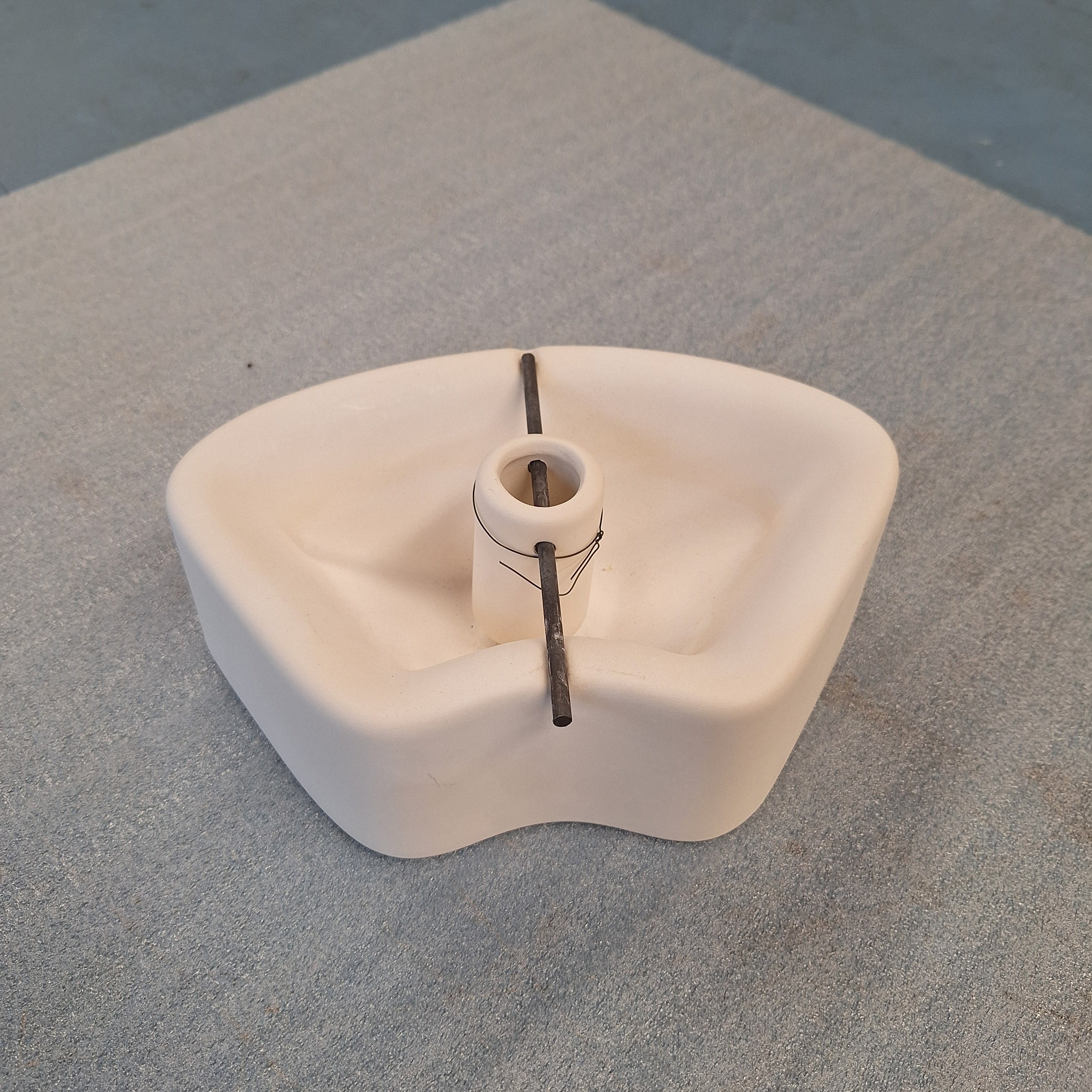Curved Candle Holder Mold 7 inch (Used)