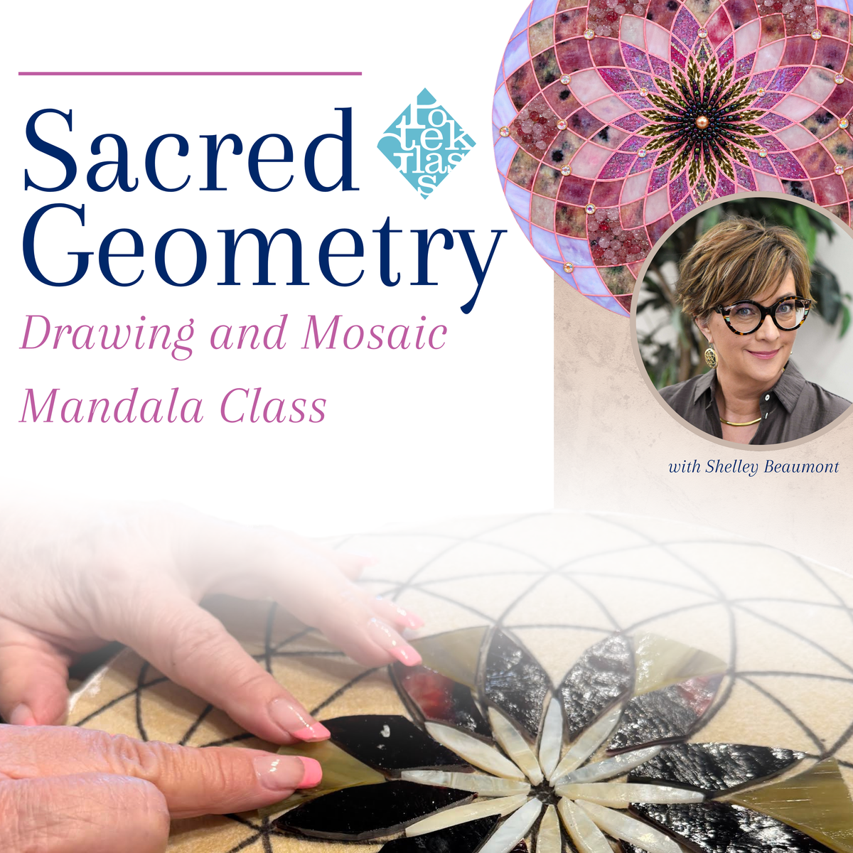 Sacred Geometry Drawing and Mosaic Mandala Class | Thursdays, January 7th - February 4th